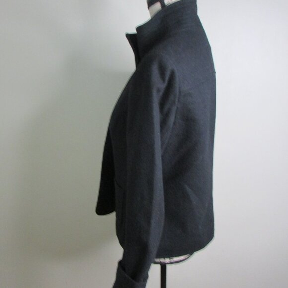 Old Navy Wool Blend Coat Jacket M Black - Picture 9 of 11